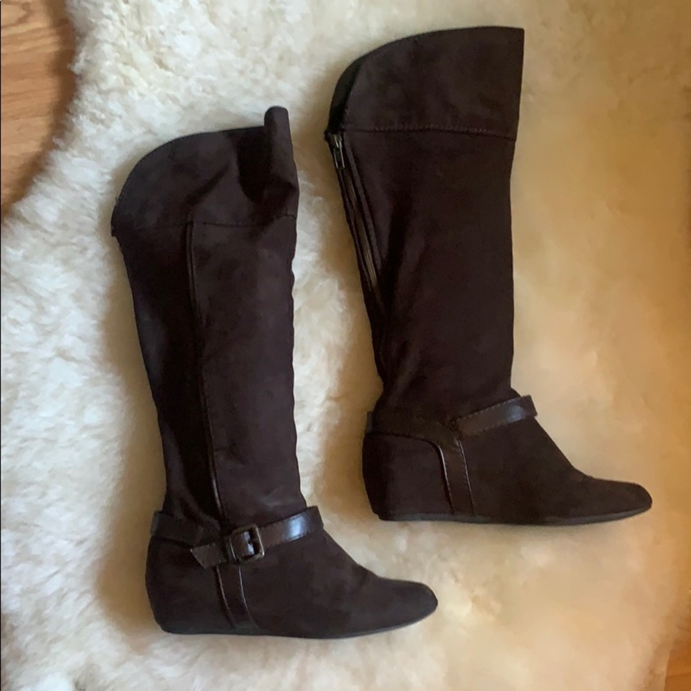 Dark Brown Tall Boot Express